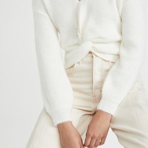 BB Dakota Got It Twisted Twist Front Sweater